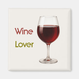 Wine Lover Modern Thanksgiving Magnet