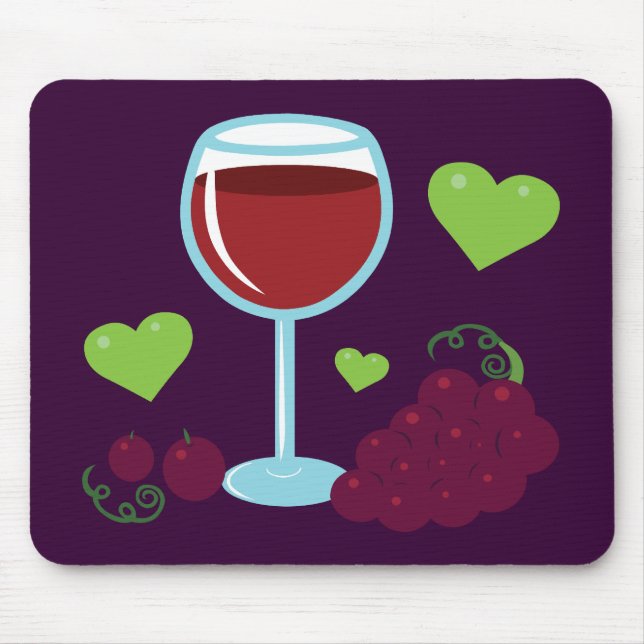 Wine Lover Mouse Pad (Front)