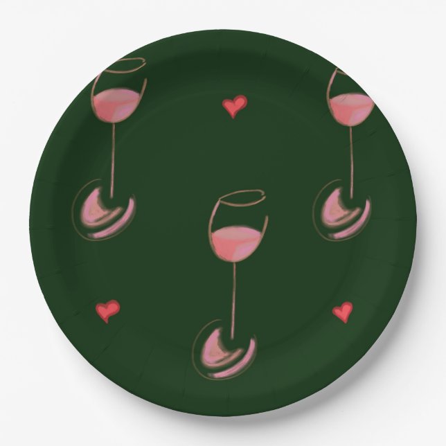 Wine lover paper plate (Front)