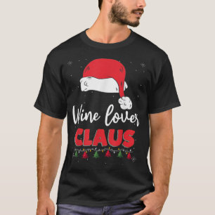 Wine Lover Santa Claus Christmas Family Matching C T-Shirt