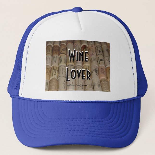 Wine Lover Trucker Hat (Front)