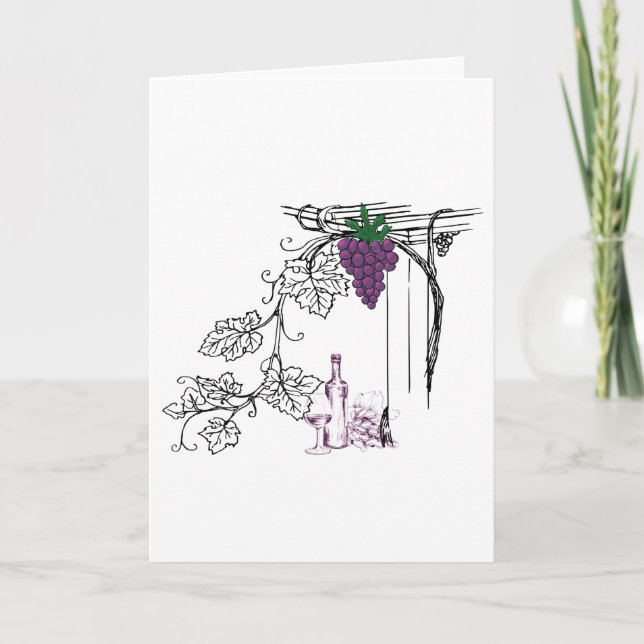 Wine Lovers Blank Card (Front)