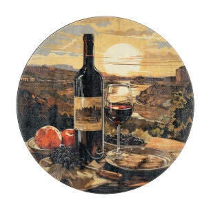 Wine Lover's Cutting Board