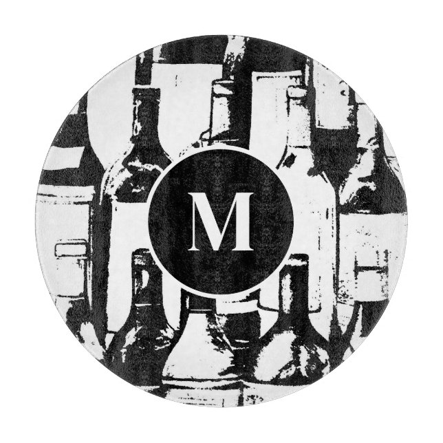 Wine Lovers Glass Cutting Board (Front)