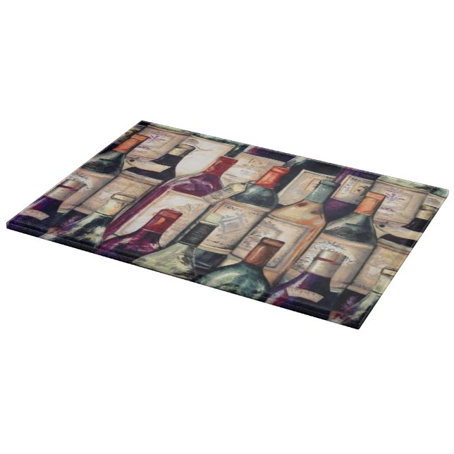 Wine Lovers Glass Cutting Board (Corner)
