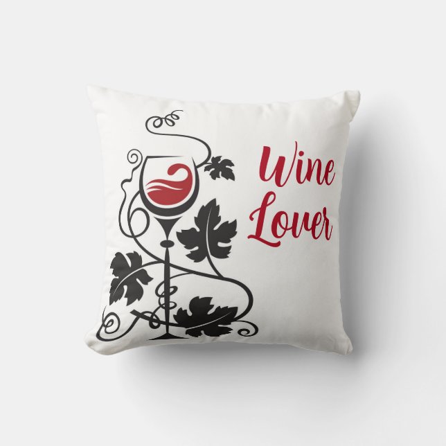 Wine Lovers Pillow (Front)