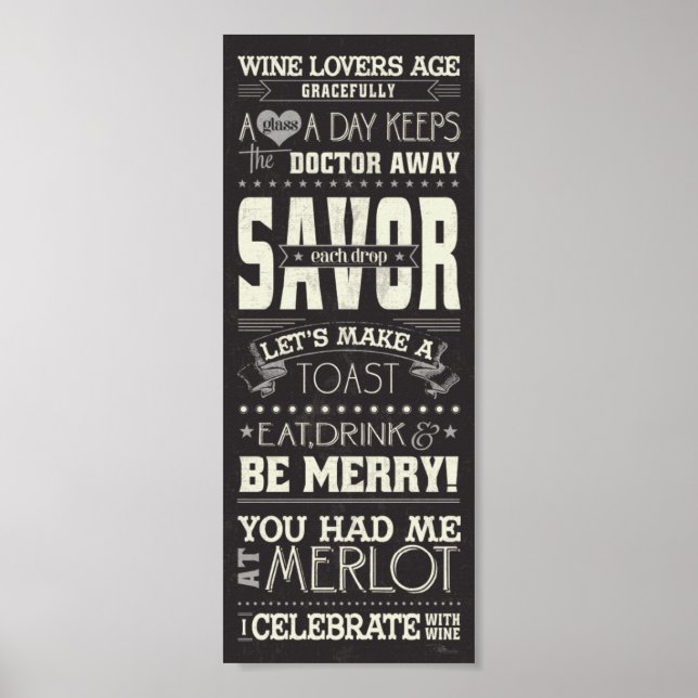 Wine Lovers Poster (Front)