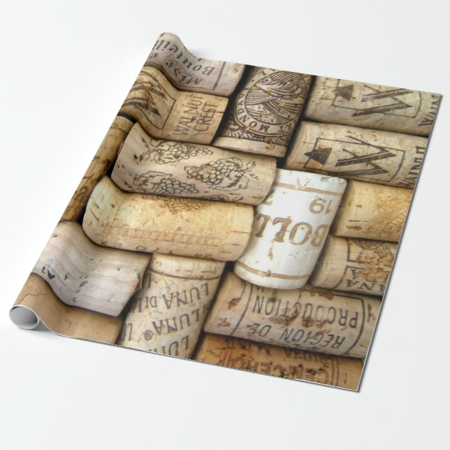 Wine Lovers Wrapping Paper (Unrolled)