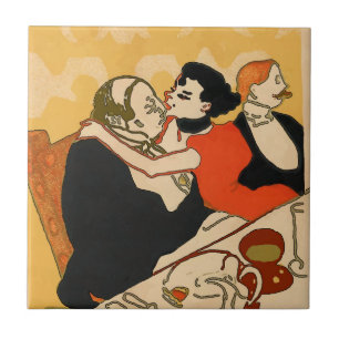 Wine Makes You Hansome Tile