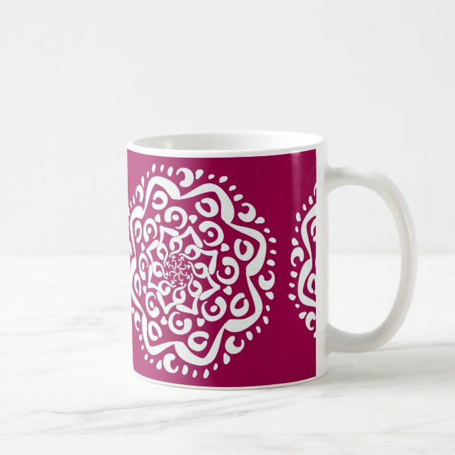 Wine Mandala Coffee Mug (Right)