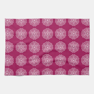 Wine Mandala Tea Towel