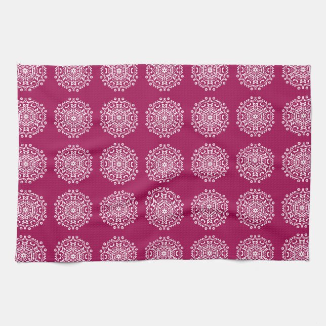 Wine Mandala Tea Towel (Horizontal)