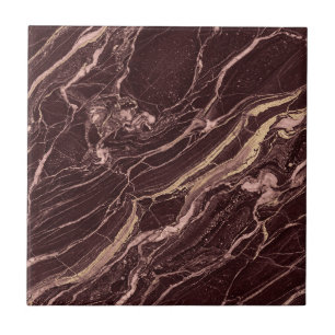 Wine Marble Bold Contemporary Design Style Tile