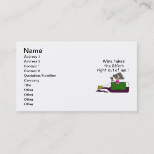 Wine Mellows Me Business Card