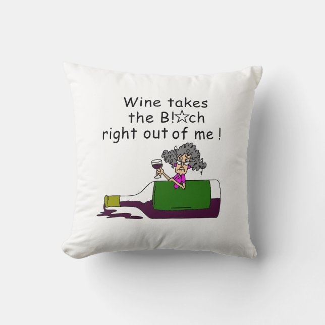 Wine Mellows Me Cushion (Front)