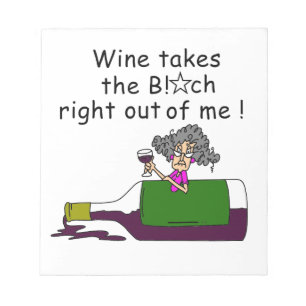 Wine Mellows Me Notepad