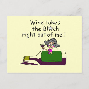 Wine Mellows Me Postcard