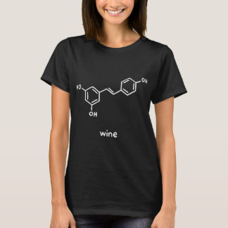 Wine Molecule Chemistry Fitted Scoop T-Shirt