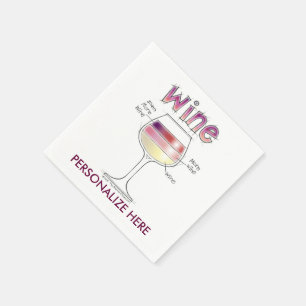 WINE, MORE WINE, EVEN MORE WINE NAPKIN