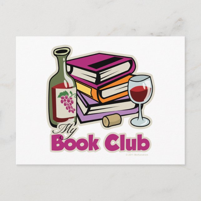 Wine: My Book Club Postcard (Front)