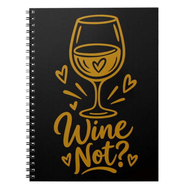 Wine Not Cute Wine Lover Gift D Men's Basic T-Shir Notebook (Front)