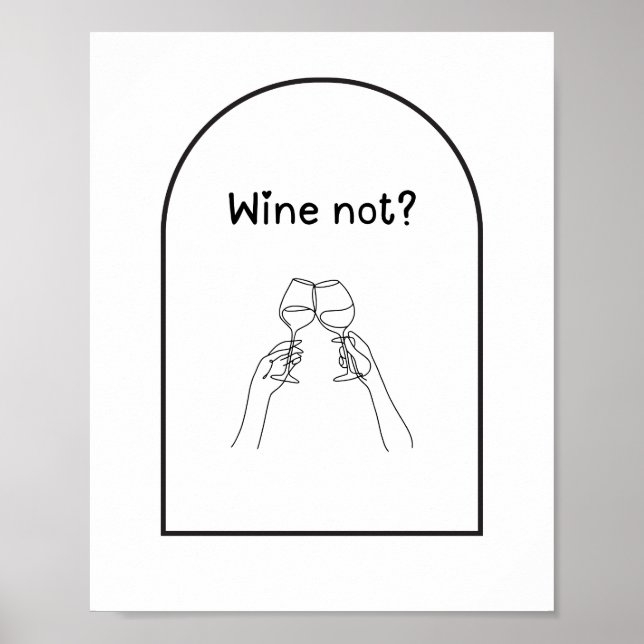 Wine Not? Wine poster (Front)