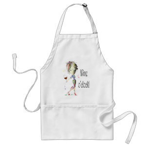 Wine o'clock! Humourous Wine saying gifts Standard Apron