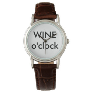 Wine o'clock wristwatch
