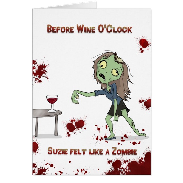 Wine o'clock zombie (Front)