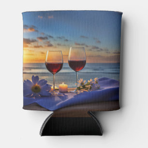 Wine on the Beach Can Cooler