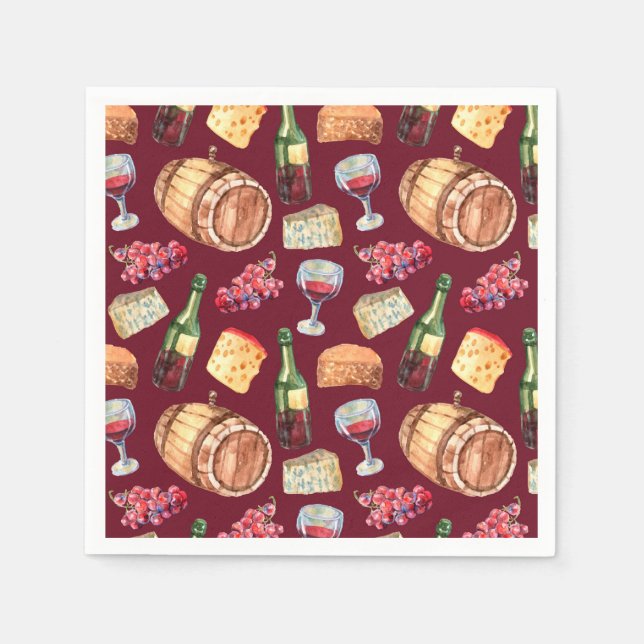 Wine Pattern Napkin (Front)
