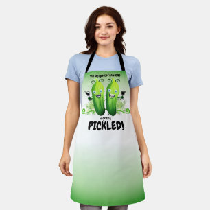 Wine pickles pickling home canning personalised ap apron
