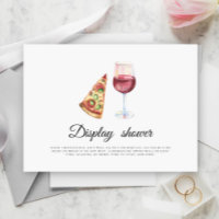 Wine & Pizza Bridal shower Display shower