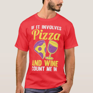 Wine Pizza Premium T-Shirt