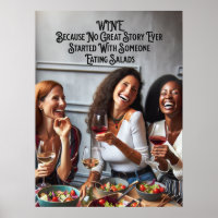 Wine Poster for Women, Funny Wine Wall Art,