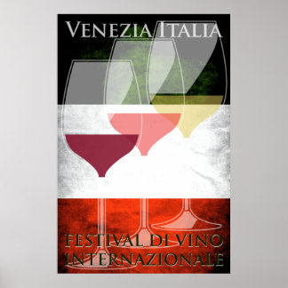 Wine Poster Italy Italian