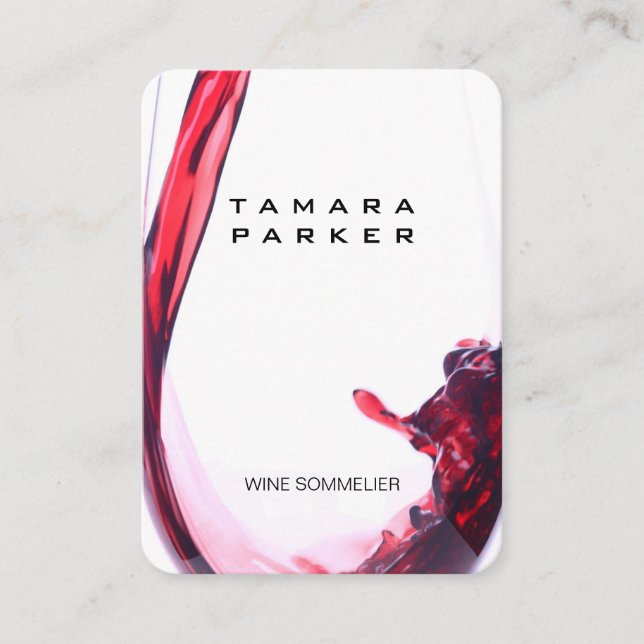 Wine Pour | Splash II Business Card (Front)