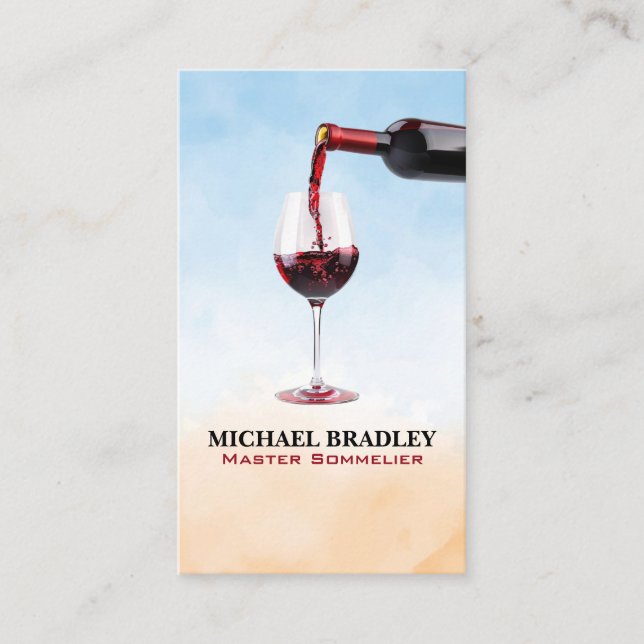 Wine Pour | Tasings Business Card (Front)