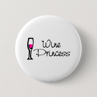 Wine Princess 6 Cm Round Badge