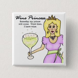 Wine Princess Button
