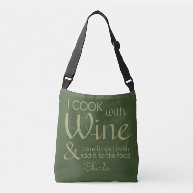 Wine Quote custom name bags (Front)