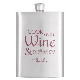 Wine Quote custom name flask