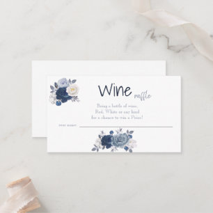 Wine Raffle Wedding Bridal Shower Card