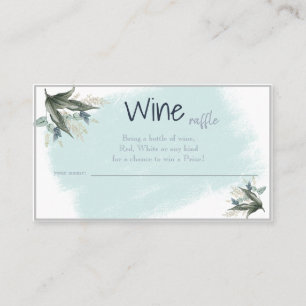 Wine Raffle Wedding Bridal Shower Card