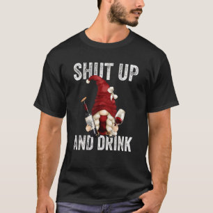 Wine Retirement Quote For Women Wine Drinking Gnom T-Shirt