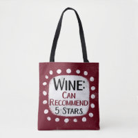 Wine Review 5 Stars Tote Bag