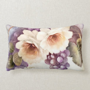 Wine & Roses Lumbar Pillow