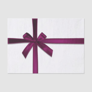 Wine Satin Ribbon Bow Christmas Holiday Party Tissue Paper