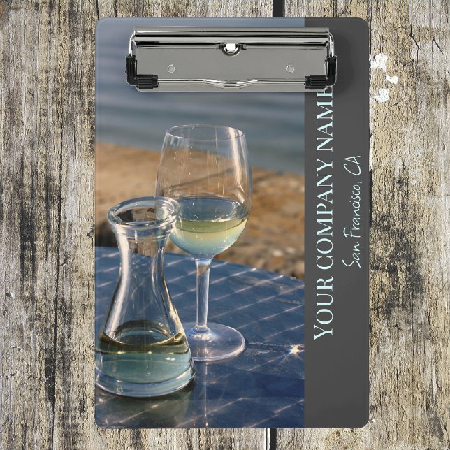 Wine shop, bar or winery menu holder clipboard (Creator Uploaded)