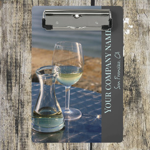 Wine shop, bar or winery menu holder mini clipboard